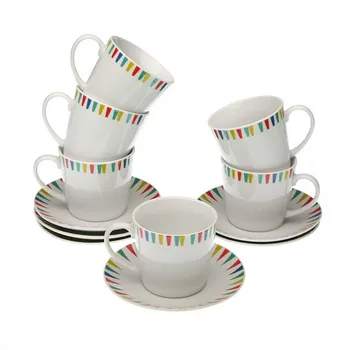 

Piece Coffee Cup Set Porcelain (6 Pieces)
