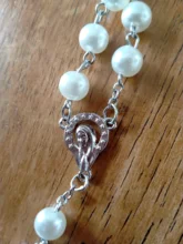 2020 nueva moda hecho a mano cuenta redonda de cristal Rosario Católico calidad de Cruz collar de perlas Cruz colgantes religiosos collar