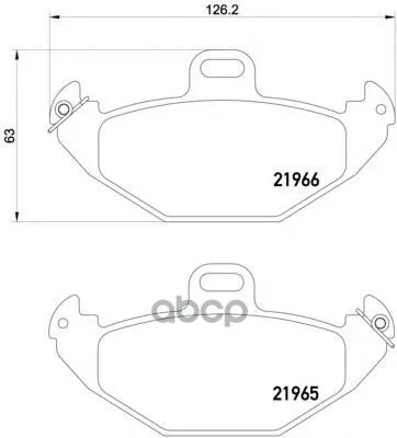 Колодки Тормозные Дисковые Задн Renault: Laguna 93-01, Laguna Grandtour 95-01 Textar арт. 2196502