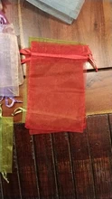 Bolsas de organza de decoración, embalaje para joyería, regalo o fiesta de boda, 7x9, 9x12, 10x15, 13x18CM, 24 colores, 50 unidades