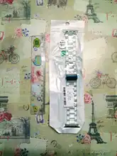 Funda con correa para apple Watch 6, 5, 4, banda de 42mm y 38mm, correa de acero transparente para iwatch 6 series 5 4 3/2, banda de reloj de 44mm y 40mm