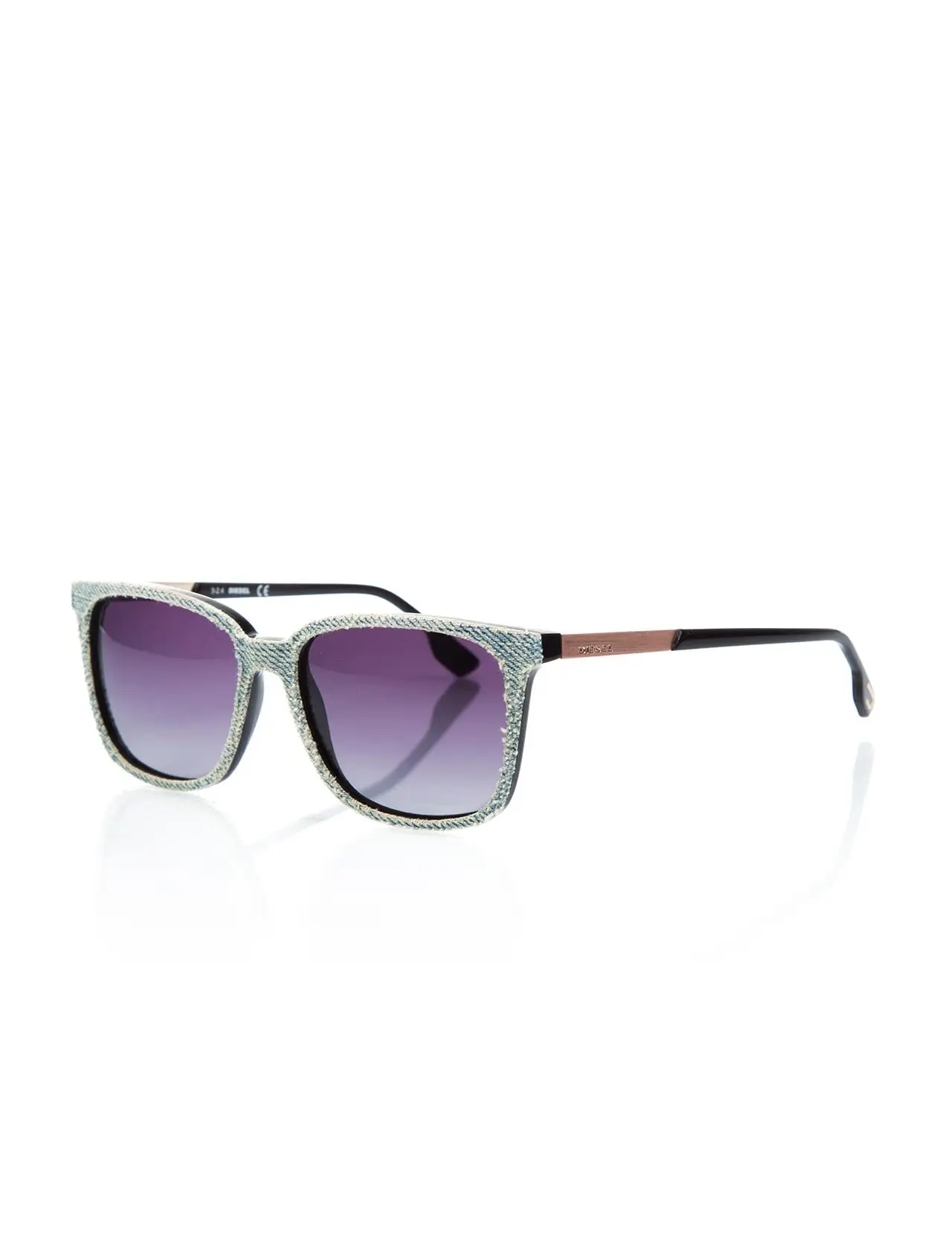 

Unisex sunglasses dl 5116 002 bone black organic square square 53-16-145 diesel
