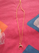 Collar de luna con personalidad para mujer, cadena de clavícula para mujer, collares con colgante de media luna de Chapado En Oro para regalo para Amiga