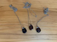 Humor de cambio de Color emoción sentimiento de Control de temperatura de la gota de agua colgante en forma de lágrima de acero inoxidable collares de cadena