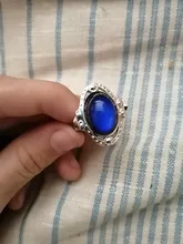 Vintage Color Retro cambio anillo Oval emoción sentimiento cambiante anillo de Control de temperatura de Color anillos para las mujeres