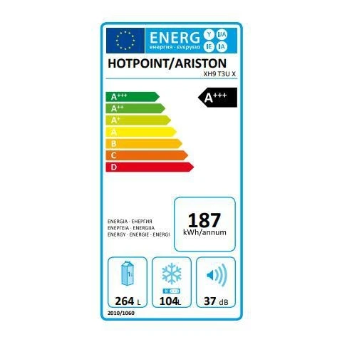 Hotpoint Ariston XH9 T3U X refrigerator Combined, Total NoFrost, stainless,  368 liters, +++|Refrigerators| - AliExpress