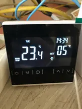Controlador de temperatura con pantalla táctil, termorregulador, luz trasera negra, termostato de pared eléctrico, WiFi, 110V, 120V, 230V