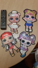 LOL surprise-pegatinas de ropa de muñecas para niñas, parche decorativo bordado para fiesta de cumpleaños