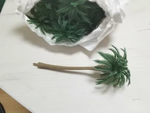 Palmera de coco de plástico, Macetas en miniatura de bonsái, Micro paisaje artesanal, decoración artesanal, MODELO DE PAISAJE DE Diorama, 10 Uds.