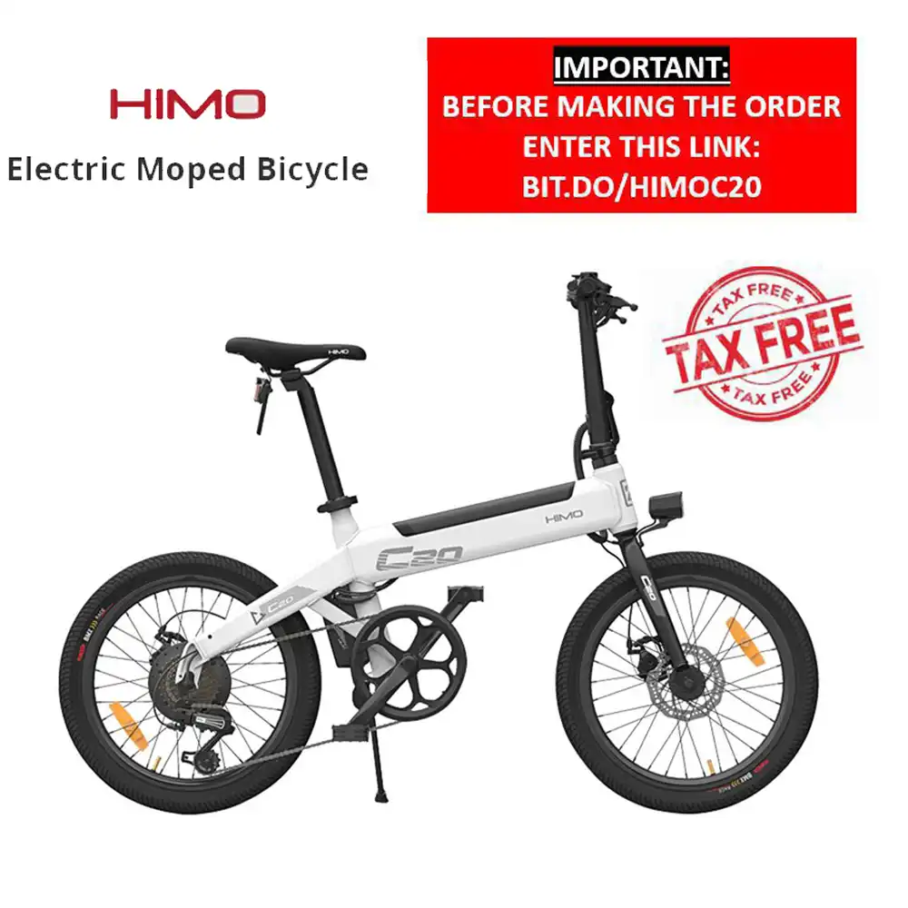 Free Duty Himo C Foldable Electric Moped Bicycle 250w Motor 25km H Variable Speed Himo C V1 Storage Basket Bike Bag Electric Toothbrushes Aliexpress