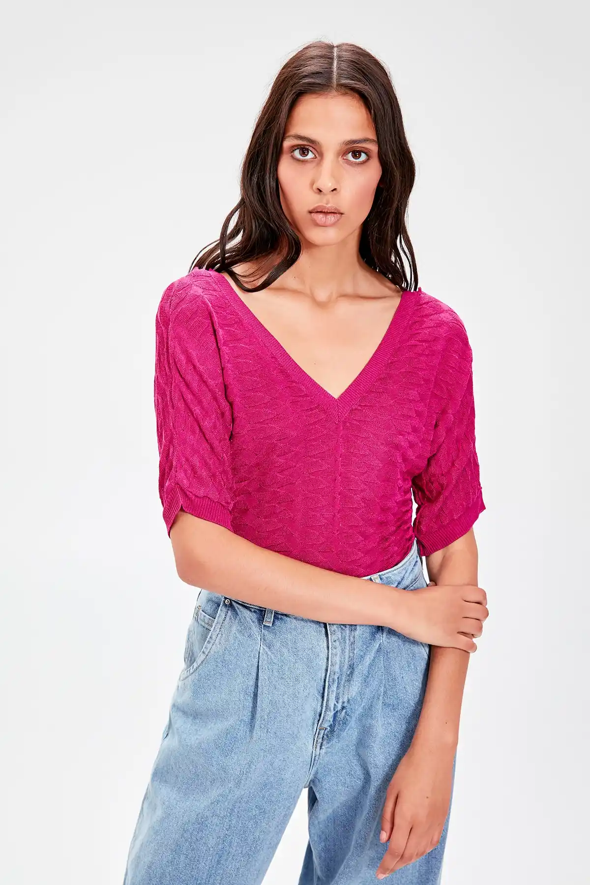 fuchsia knitwear