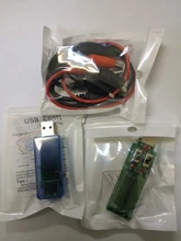 Probador USB U96, voltímetro Digital de CC, amperímetro, cargador tipo batería externa, indicador, medidor de corriente de voltaje, detector + carga + cocodrilo