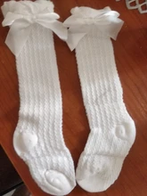 Calcetines de algodón con lazo para bebé y niña, medias transpirables antideslizantes para recién nacidos, calcetines de niñas bebé de 0 a 3 años, material barato