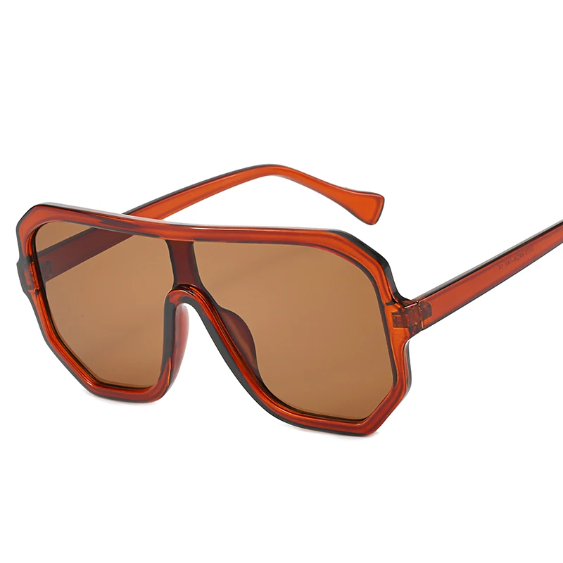 Цвет: желтый FC OPTICS Brand oversized Sunglasses Women Polarized Classic Fox Sun Glasses For Ladies Elegant Designer Goggle Sunglass - Цвет линз: Цвет: желтый