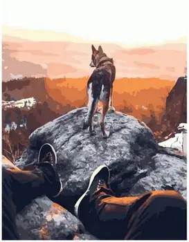 

Painting by numbers PK 68011 walk with a faithful friend 40*50 exclusive