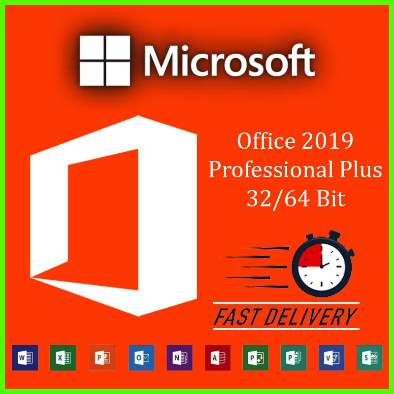 Offic-e-key Professional Plus 2019, 32/64 bits, auténtico