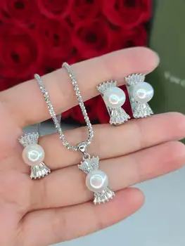 

Set silver with Clover 925 silver родированный Black Onyx