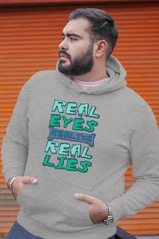 

Angemiel Wear Real Eyes Gray Men 'S Hooded Sweatshirt