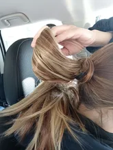 HAIRRO-coleta larga y Lisa para cola de caballo, horquillas, extensión de cabello sintético