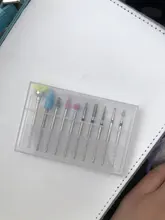 10 unids/caja de taladro clavo poco Rotery de fresado para manicura pedicura archivos cutícula Burr herramientas de uñas Accesorios