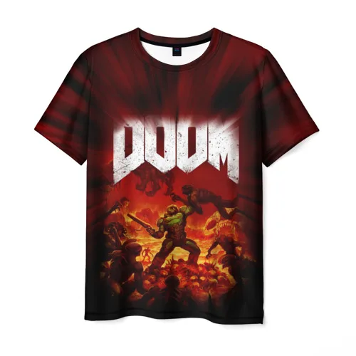 Мужская футболка 3D Doom 2016 | одежда