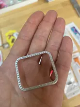 Funda protectora de Metal para Apple, parachoques de diamante ostentoso para Apple, funda para reloj Series 6 SE 5 4 3 2 1 38MM 42MM, fundas para Iwatch 5 4 40mm 44mm