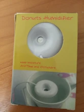 Mini Donut Ultrasonic Humidifier Blue And White Porcelain Aromatherapy Diffuser Mist