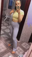 Sweetown-Pantalones elásticos de punto para mujer, de color morado Joggers Y2K, acampanados, ajustados, de cintura alta, estilo Vintage de los 90