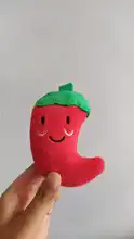 Perro mascota Linda felpa hueso chillón resistente a mordeduras perro limpio masticar cachorro juguete de entrenamiento baya mariscos torta vegetal mascota suministros