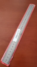 Herramienta de medición de Metal de precisión para estudiantes, regla recta métrica de acero inoxidable de doble cara, 30cm/50cm