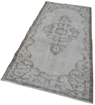 

100x203 Cm Beige Handmade Overdyed Rug-3x7 Ft