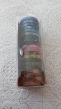 20 unids/pack Multi-color de la cinta de Washi Scrapbooking decorativo cintas adhesivas de papel japonés adhesivo de papelería
