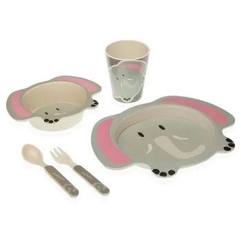 

Dinnerware Set Bamboo Fibre Children's Elephant (5 pcs)
