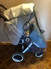 Accesorios para cochecito impermeable cubierta de lluvia transparente de protección contra el viento abierto cremallera impermeable para bebé Cochecitos para niños Rainc