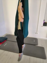 Elástico 5 metros 2017 hamaca aérea para Yoga de vuelo y balanceo último multifunción Anti-gravedad cinturón de Yoga para entrenamiento de yoga Yoga cinturón