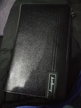 Baellerry-Bolso de mano de gran capacidad para hombre, billetera multifunción de alta calidad con bolsillo para teléfono móvil