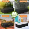 Outdoor Garden Furniture Covers for All Weathers 600D Oxford for Patio Rattan Table Chair Sofa Waterproof Dust 125x63x74 cm 6