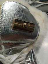 Ankle-Boots Sneakers Warm-Shoes High-Top Women Winter Short Black/sliver LEOSOXS No 