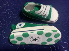 Zapatillas deportivas de lona para bebés, zapatos para recién nacidos, de primeros pasos, antideslizantes de suela blanda