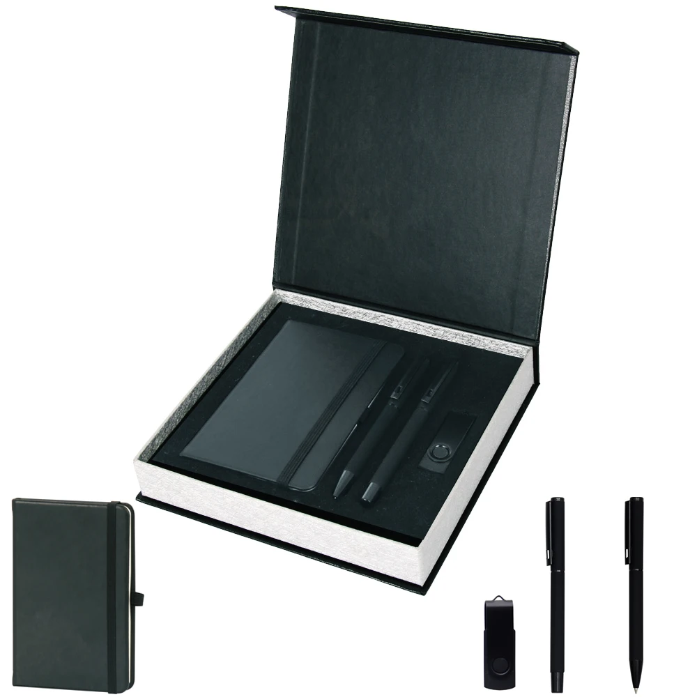 Promotional Office Set. VIP Box Notebook 9x14 Cm 16GB Usb Memory 2 Pens. Name Can Be Written On The Product. | Канцтовары для офиса