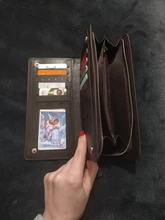 Bolso de mano para Hombre, Billetera larga, tarjetero, de cuero