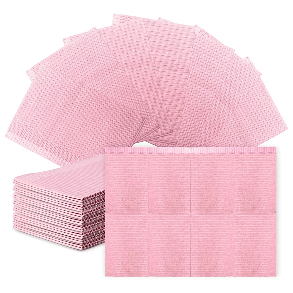 125/100/50/30pcs Bavoirs Dentaires Feuilles Rose Dentiste Bavoirs  Couvertures de Table Tampon Propre Feuilles Imperméables Tatouage  Couverture Accessoires De Tatouage - AliExpress