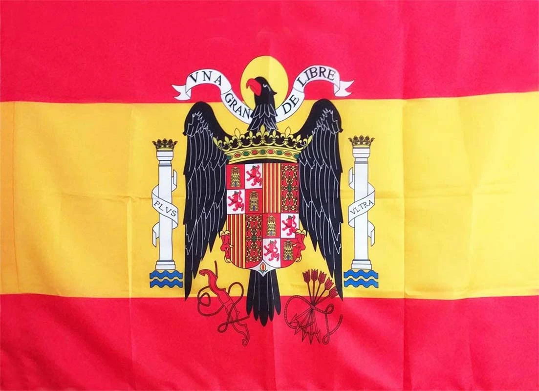 Bandera de ESPAÑA Escudo Aguila de San Juan|Banderas, carteles y  accesorios| - AliExpress