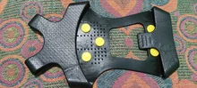 1 par S-XXL 10 pendientes Anti-Skid hielo de nieve escalada zapatos picos agarres para hielo tacos crampones invierno escalada antideslizante cubierta de zapatos