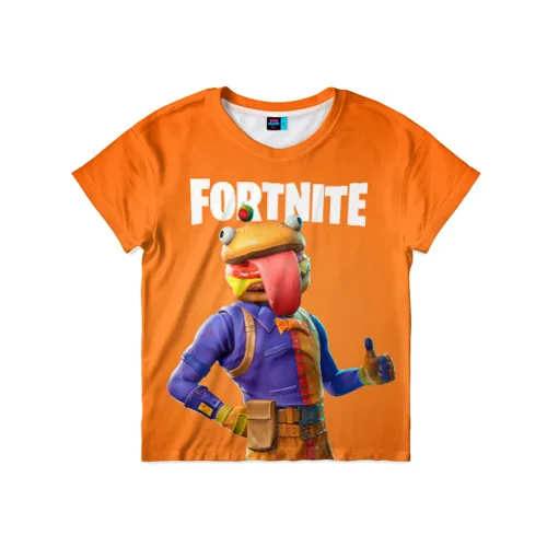 Детская футболка 3D «Fortnite(Burger)» для мальчиков и девочек, Легкая футболка с рисунком