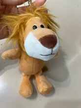 Llaveros de peluche de 12cm para niños, llaveros con colgante pequeño de animales de peluche, león, elefante, Tigre, bosque, regalos de cumpleaños y Navidad