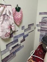 Self-Adhesive Wallpaper Vinyl Living-Room Stick Decor Haohome Peel Brick for And