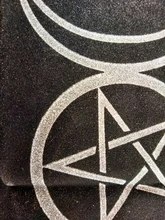 Mantel de cartas de Tarot constelaciones de 50x50cm, tela de terciopelo para adivinación, juegos de mesa, almohadilla para tarjetas de oráculo, runas, suministros de brujería