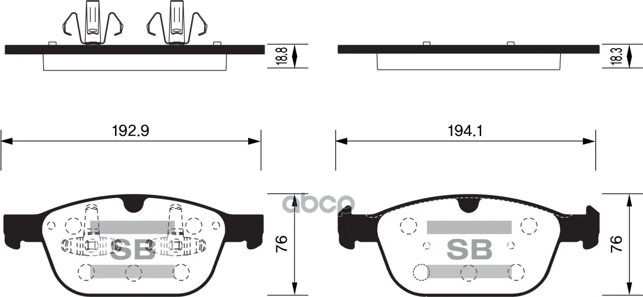 Колодки Тормозные Передние Sangsin Brake Sp2320 Sangsin brake арт. SP2320