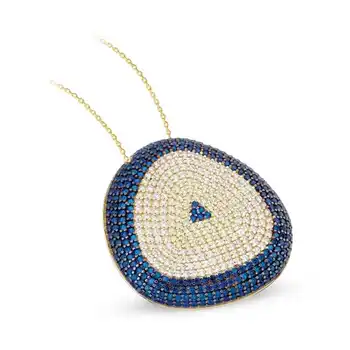 

Evil Eye bead Gold Necklace 03-330-KL2691